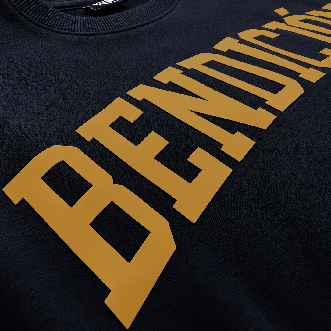 Bendicion NEMS Collab Edition- Black Wheat Heavyweight Sweatshirt