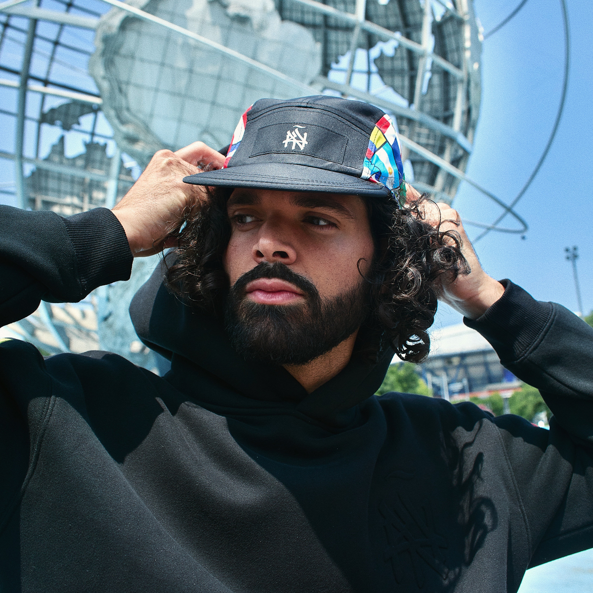 NY (ÑY) Hometown Logo, Latino Flags Edition - Reversible 5-Panel Hat