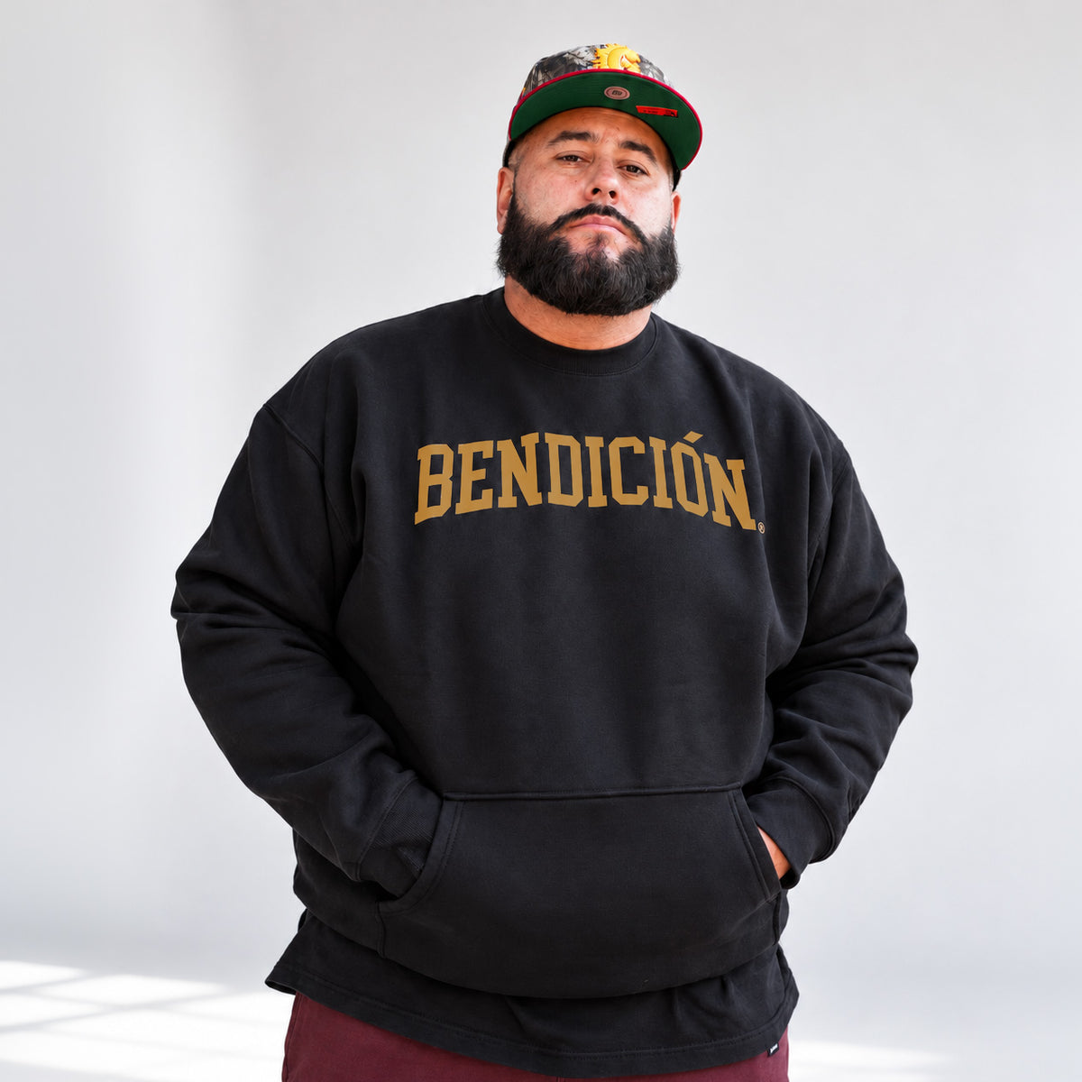 Bendicion NEMS Collab Edition- Black Wheat Heavyweight Sweatshirt