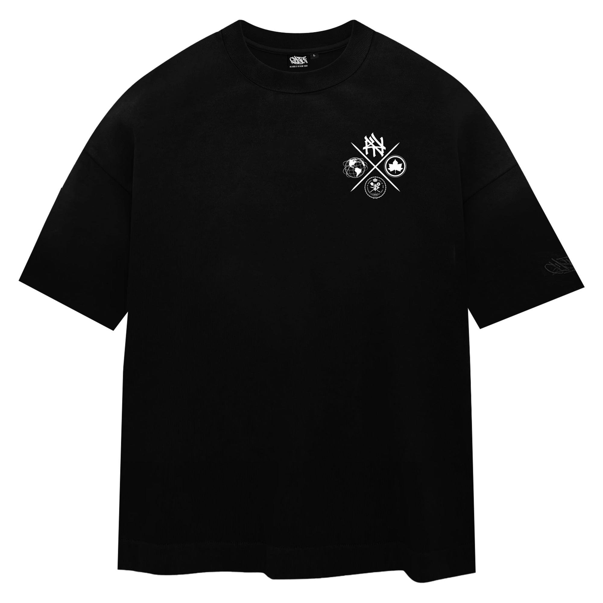 Queens Unisphere 2.0 - Black Heavyweight T-Shirt