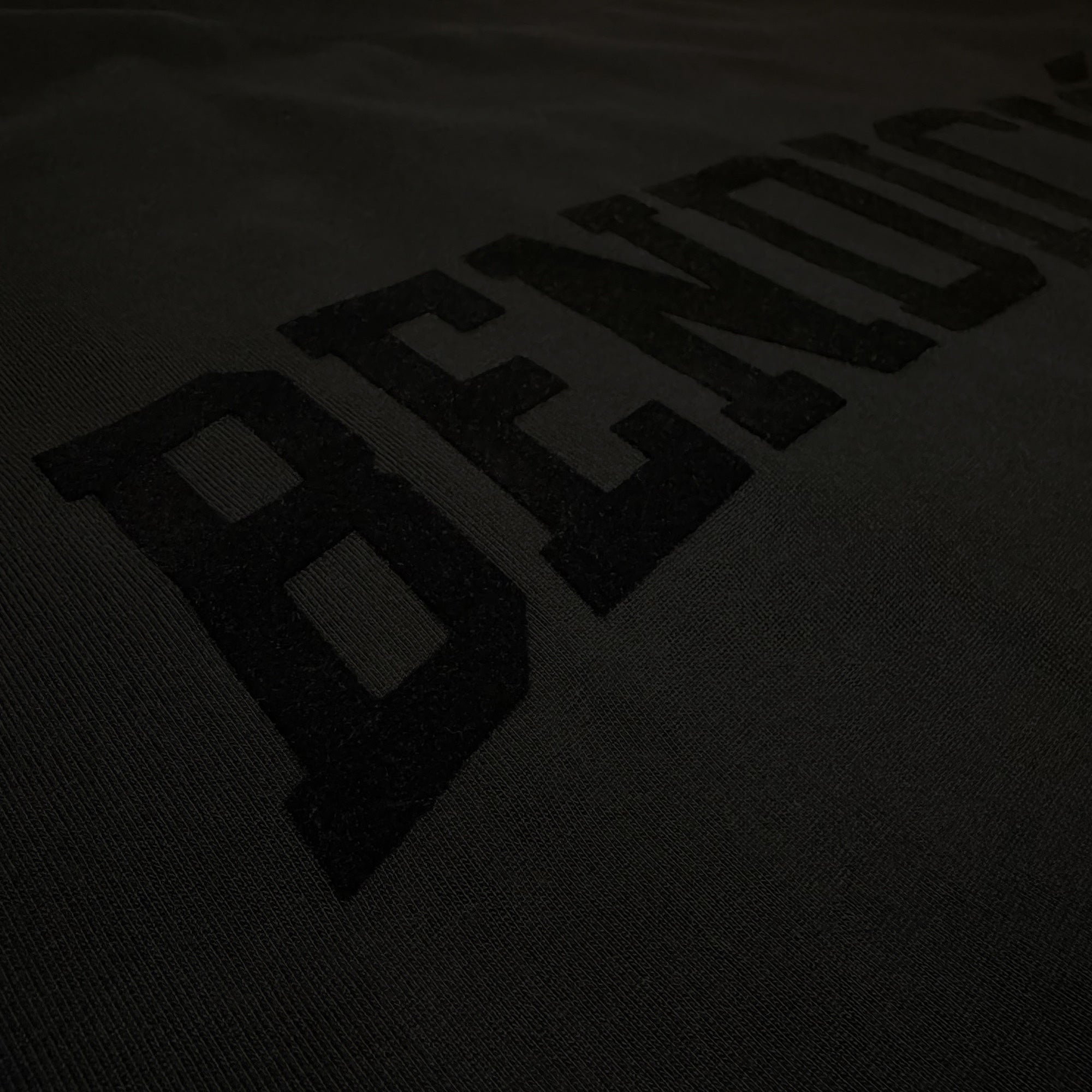 Bendicion - Flocked Triple Black Heavyweight T-Shirt