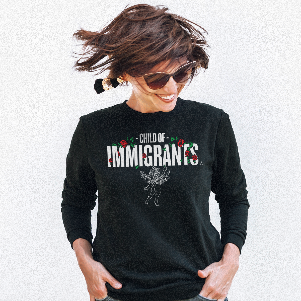 Child of Immigrants - Unisex Premium Sweatshirt - GustoNYC