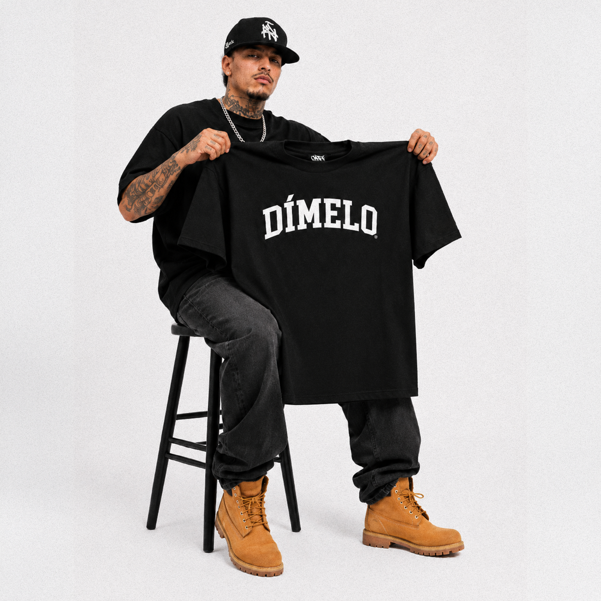 Dimelo - Black Heavyweight T-Shirt
