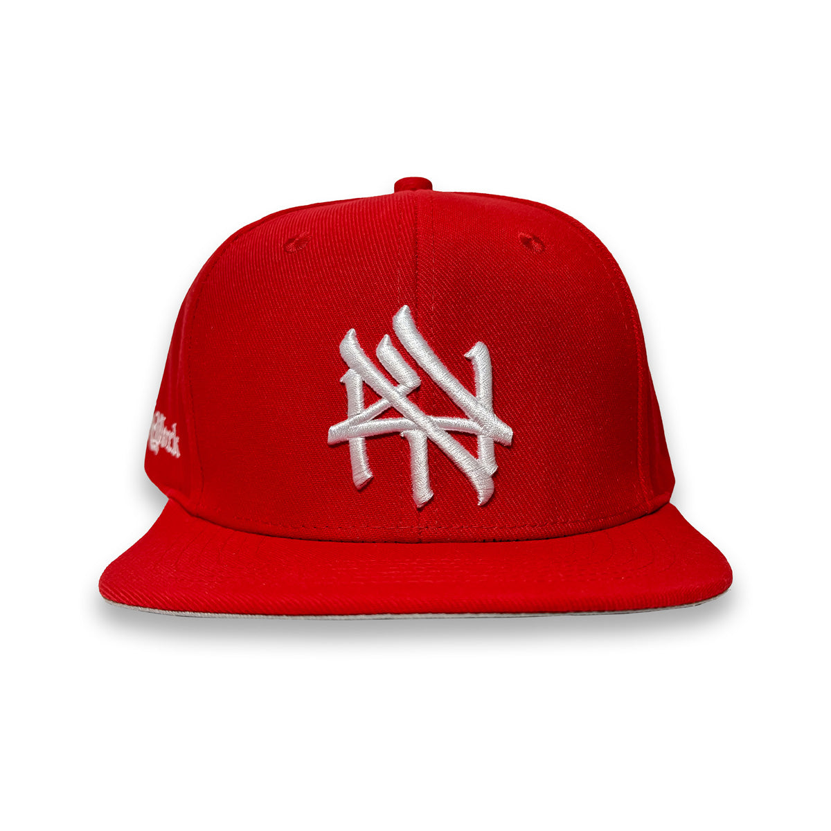 NY Hometown Logo - Big Apple Red Snapback Hat