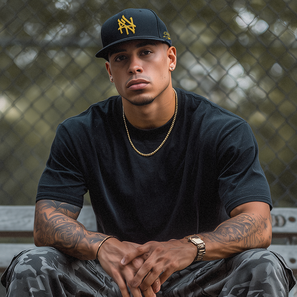 NY Hometown Logo - Shaolin Yellow Snapback Hat