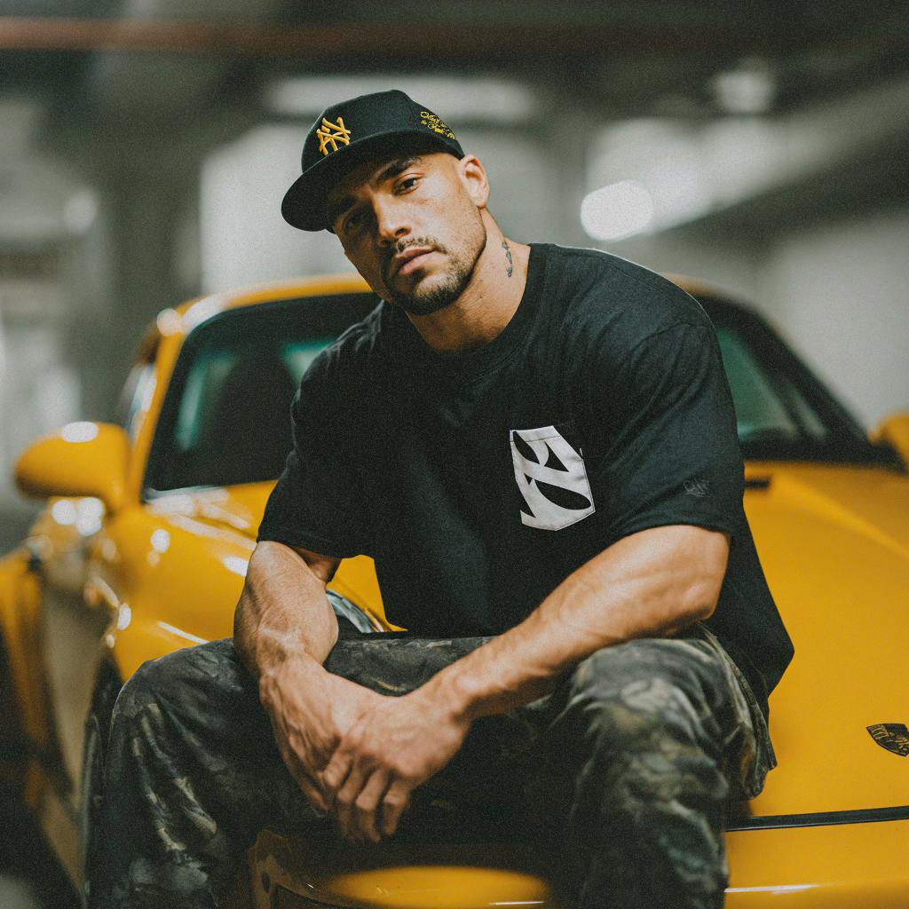 NY Hometown Logo - Shaolin Yellow Snapback Hat