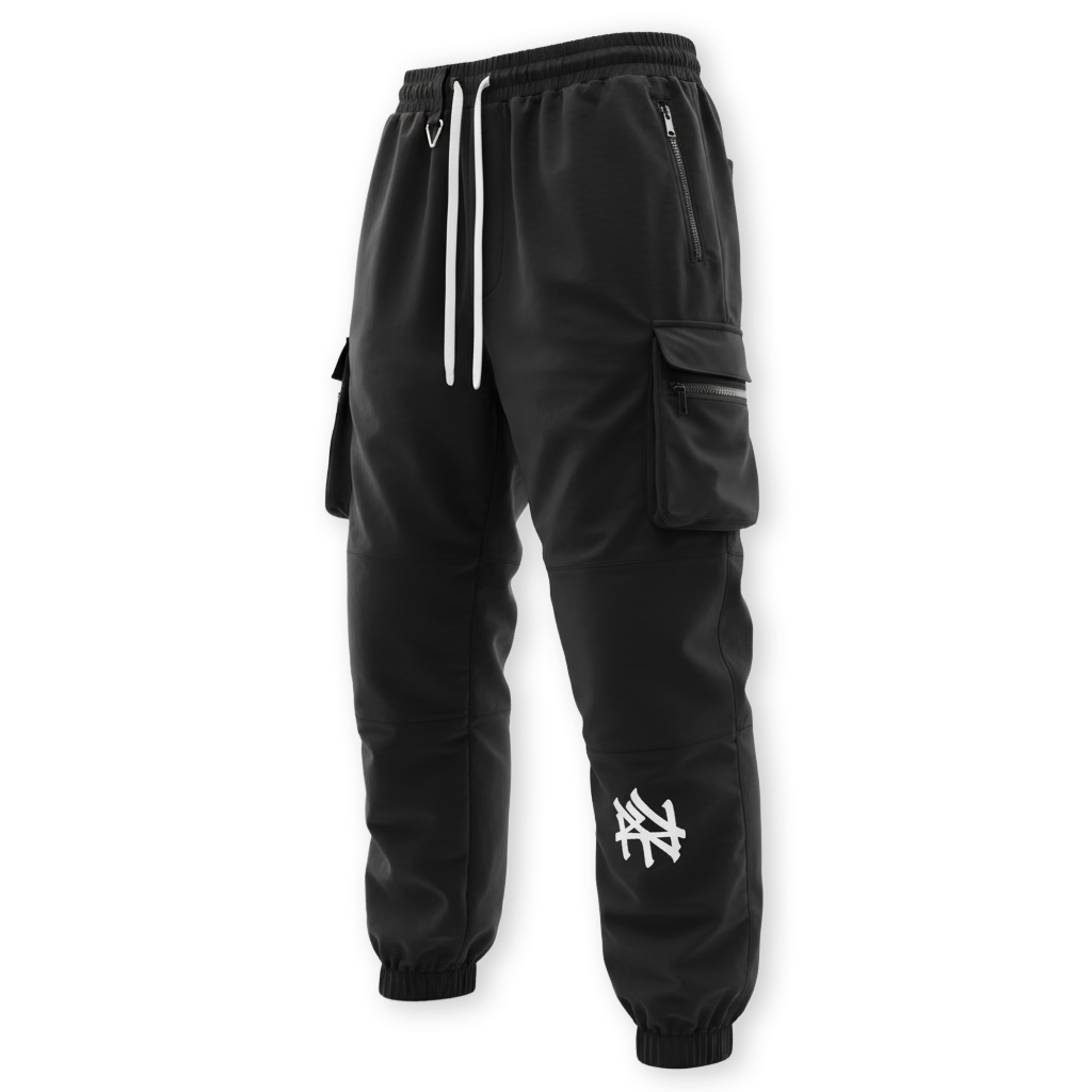 NY Street Tech v1 - Black Techwear Cargo Pants