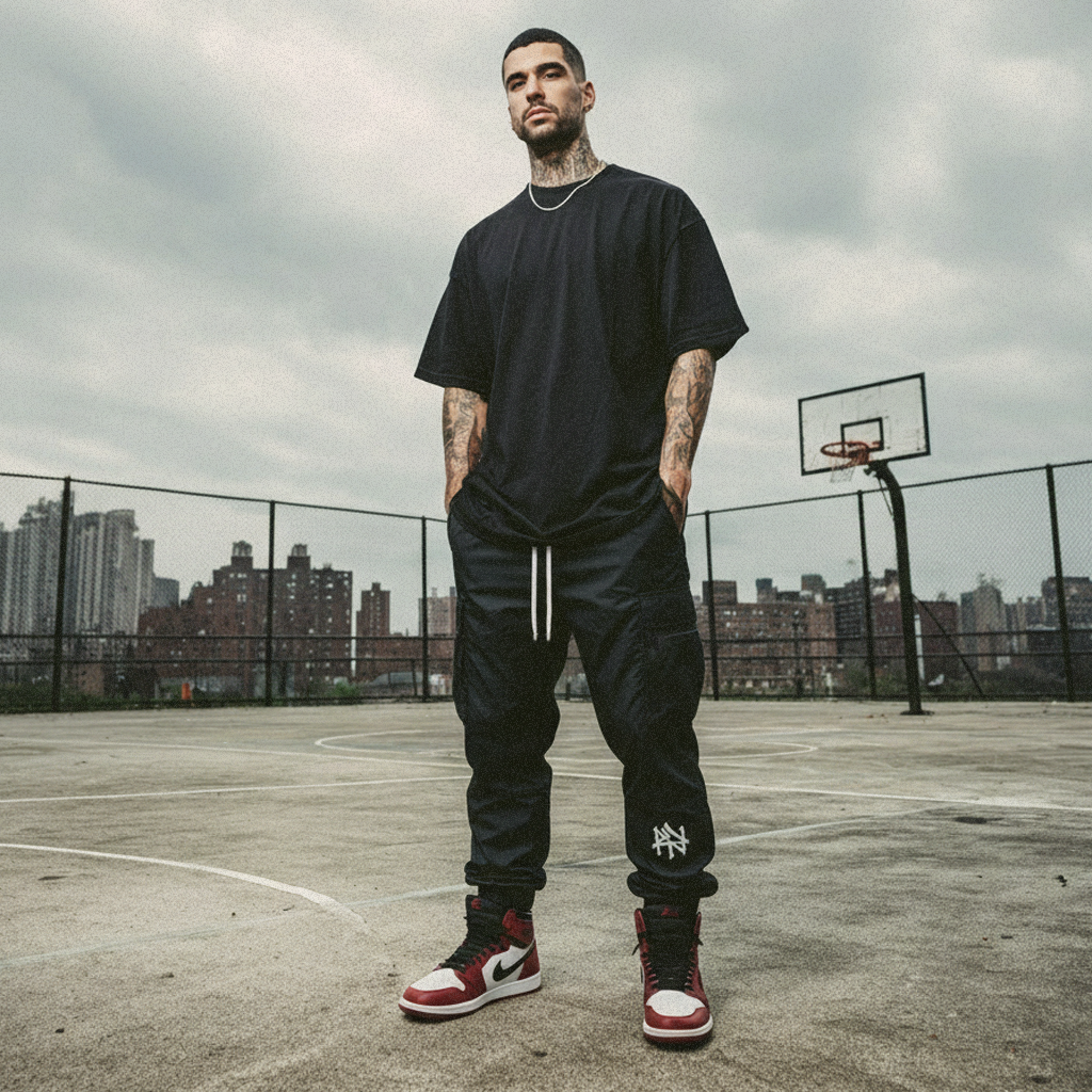 NY Street Tech v1 - Black Techwear Cargo Pants