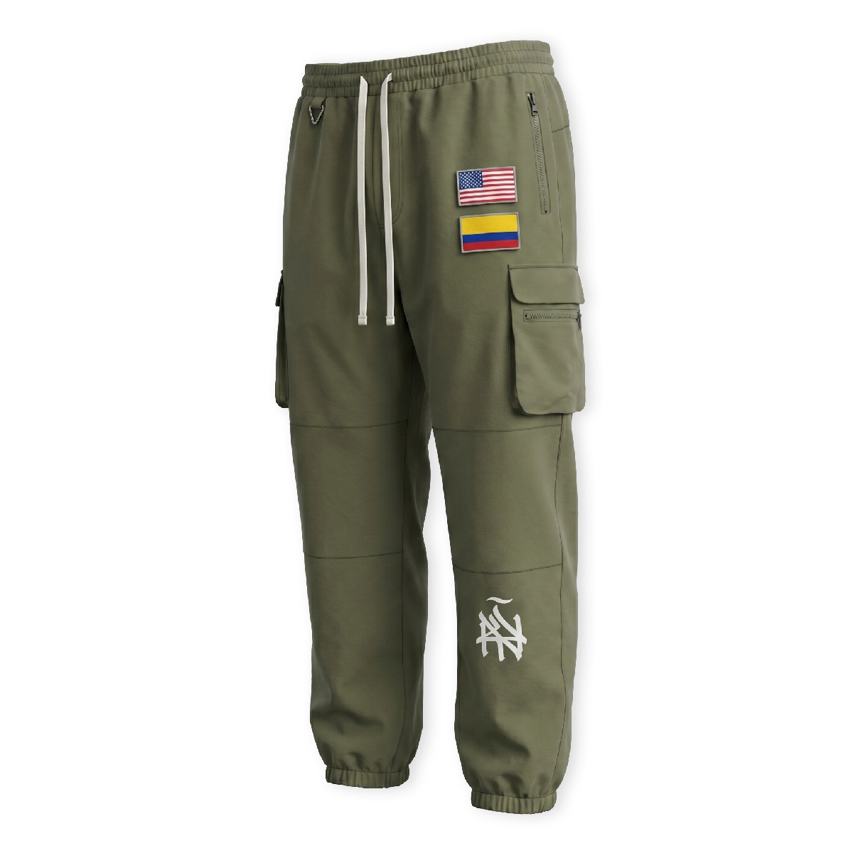 NY (ÑY) Latino Street Tech v2 - Olive Techwear Customizable Cargo Pants