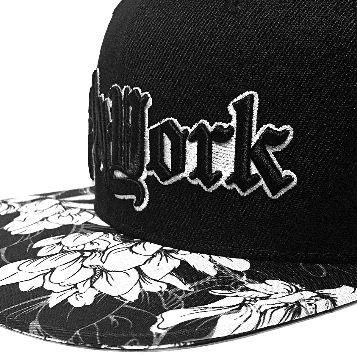 New York "Split Logo" - Floral Snapback Hat - GustoNYC