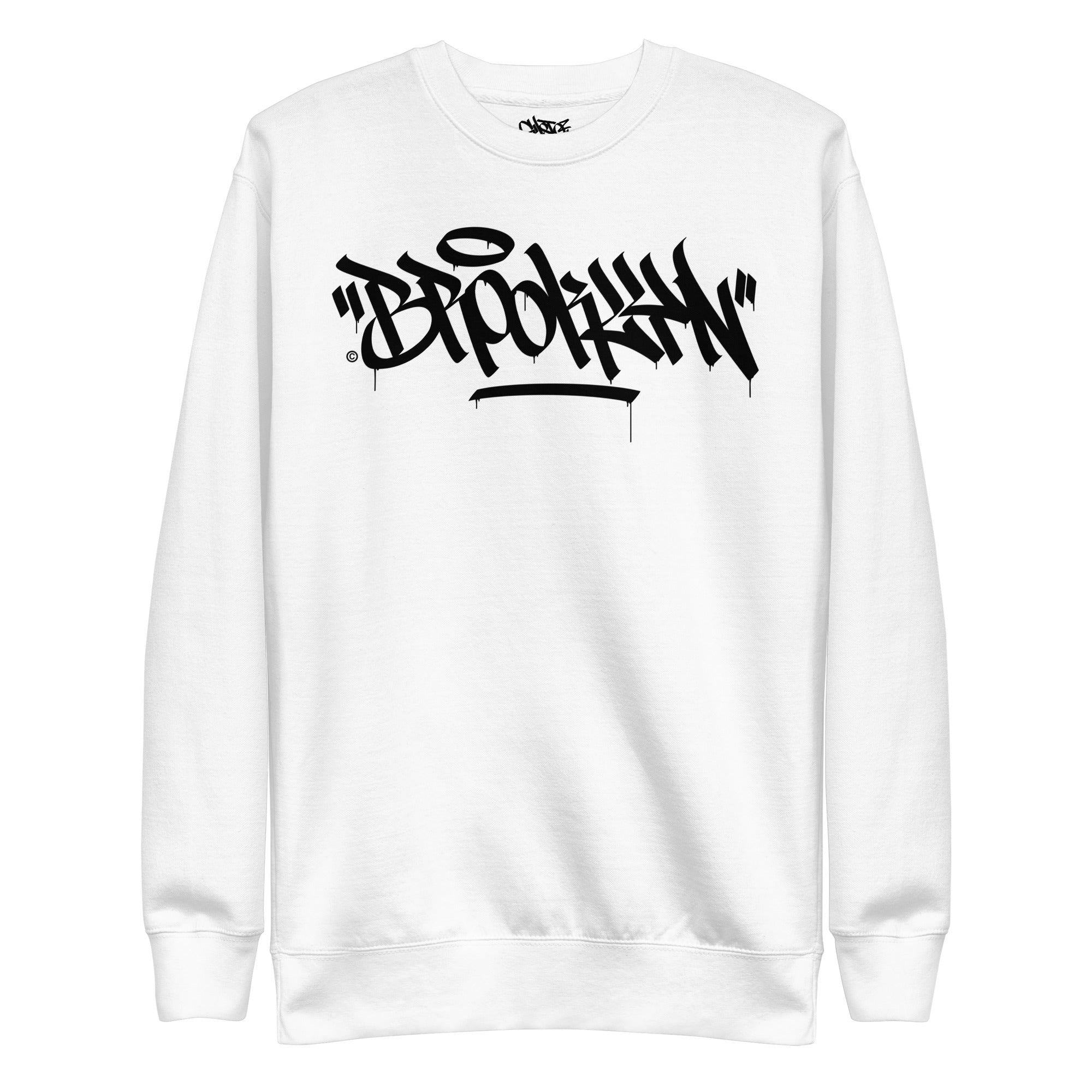 "Brooklyn" Graffiti Handtyle - Unisex Premium Sweatshirt - GustoNYC