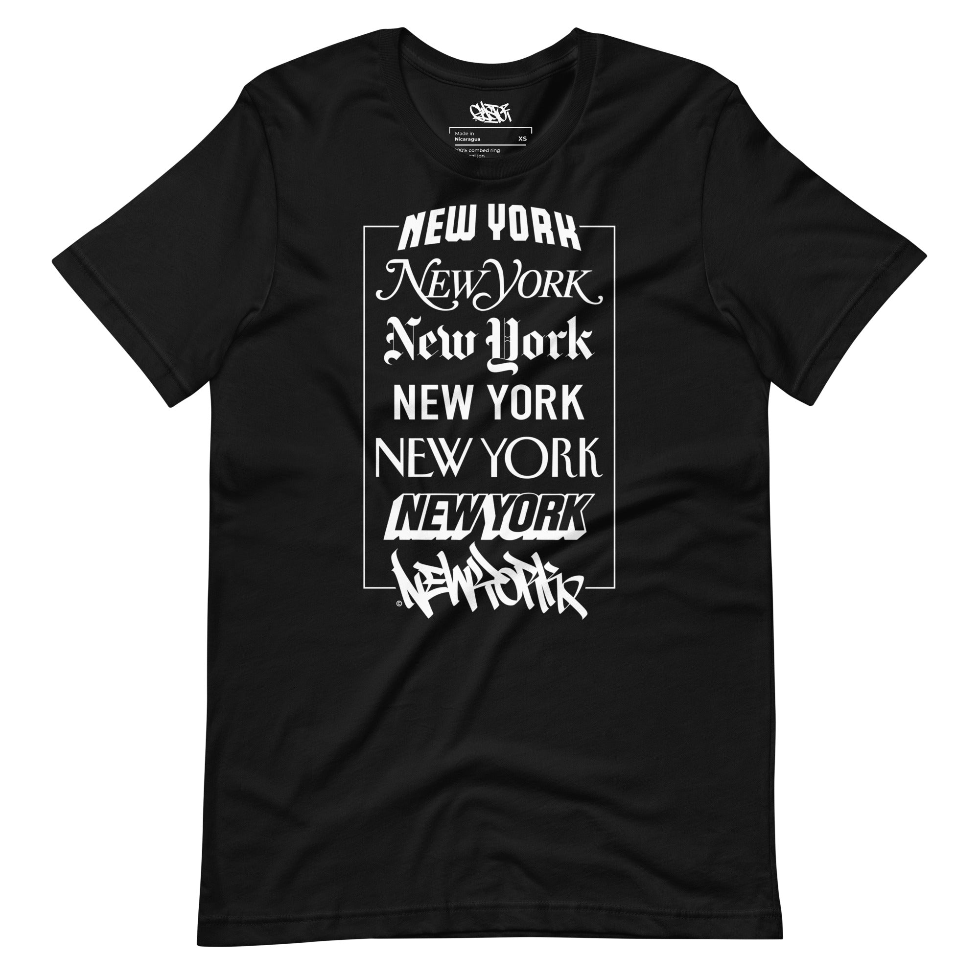 New York Logos - Short-Sleeve Unisex T-Shirt - GustoNYC