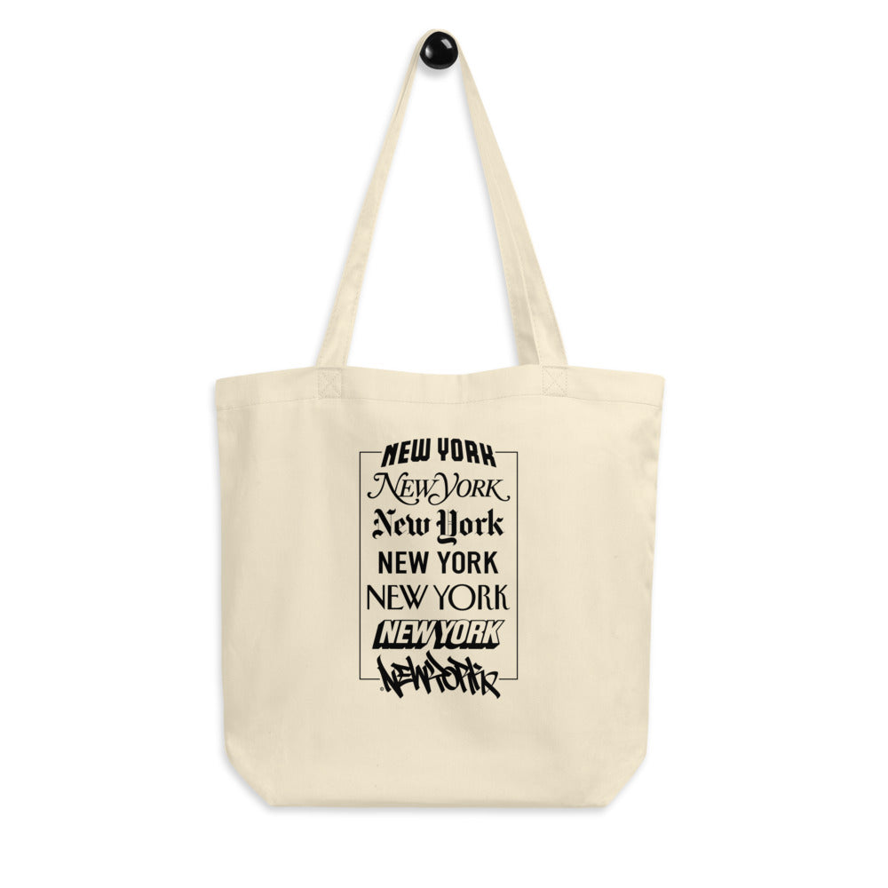 New York Logos - Organic Eco Tote Bag - GustoNYC