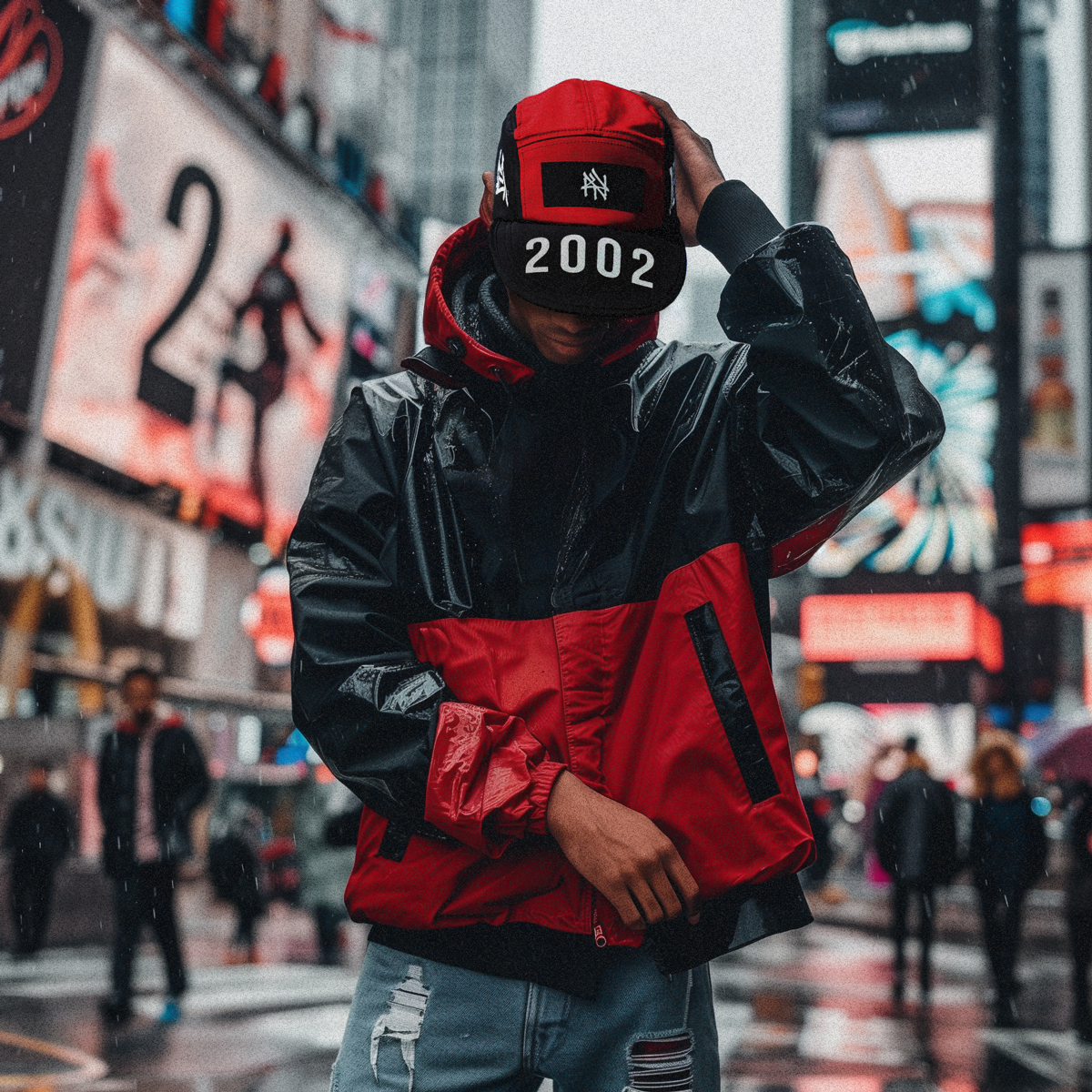 NY Hometown Logo 2002 - Reversible 5-Panel Hat