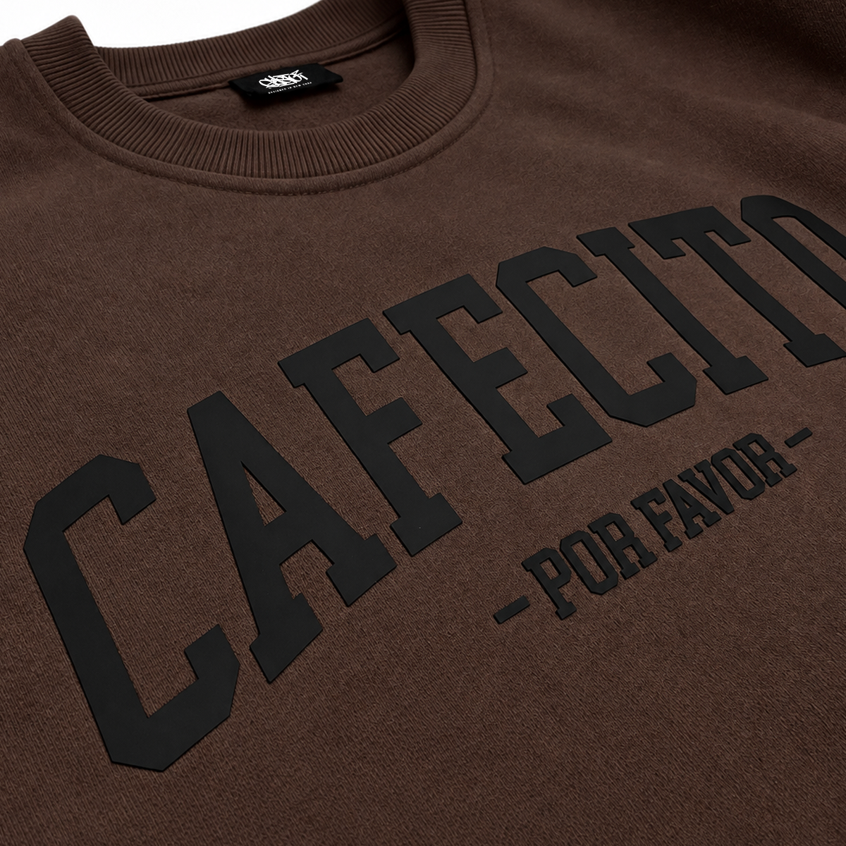 Cafecito Por Favor - Dark Brown Espresso Heavyweight Sweatshirt