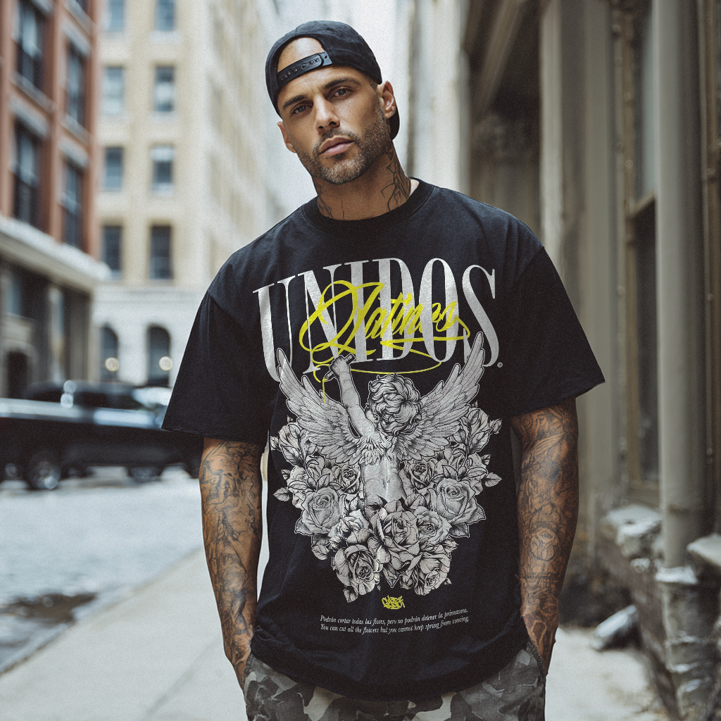 Latinos Unidos Cherub - Heavyweight T-Shirt