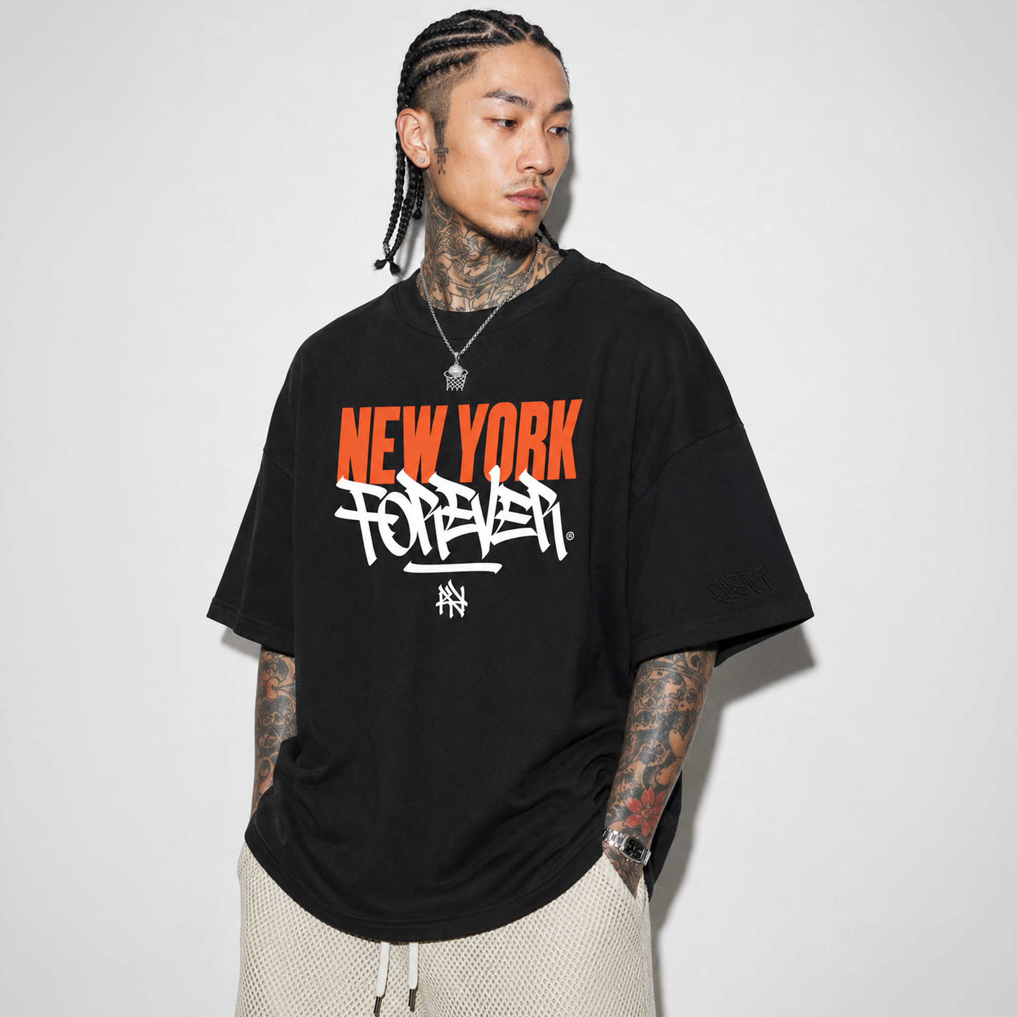 New York Forever - Broadway Black Heavyweight T-Shirt