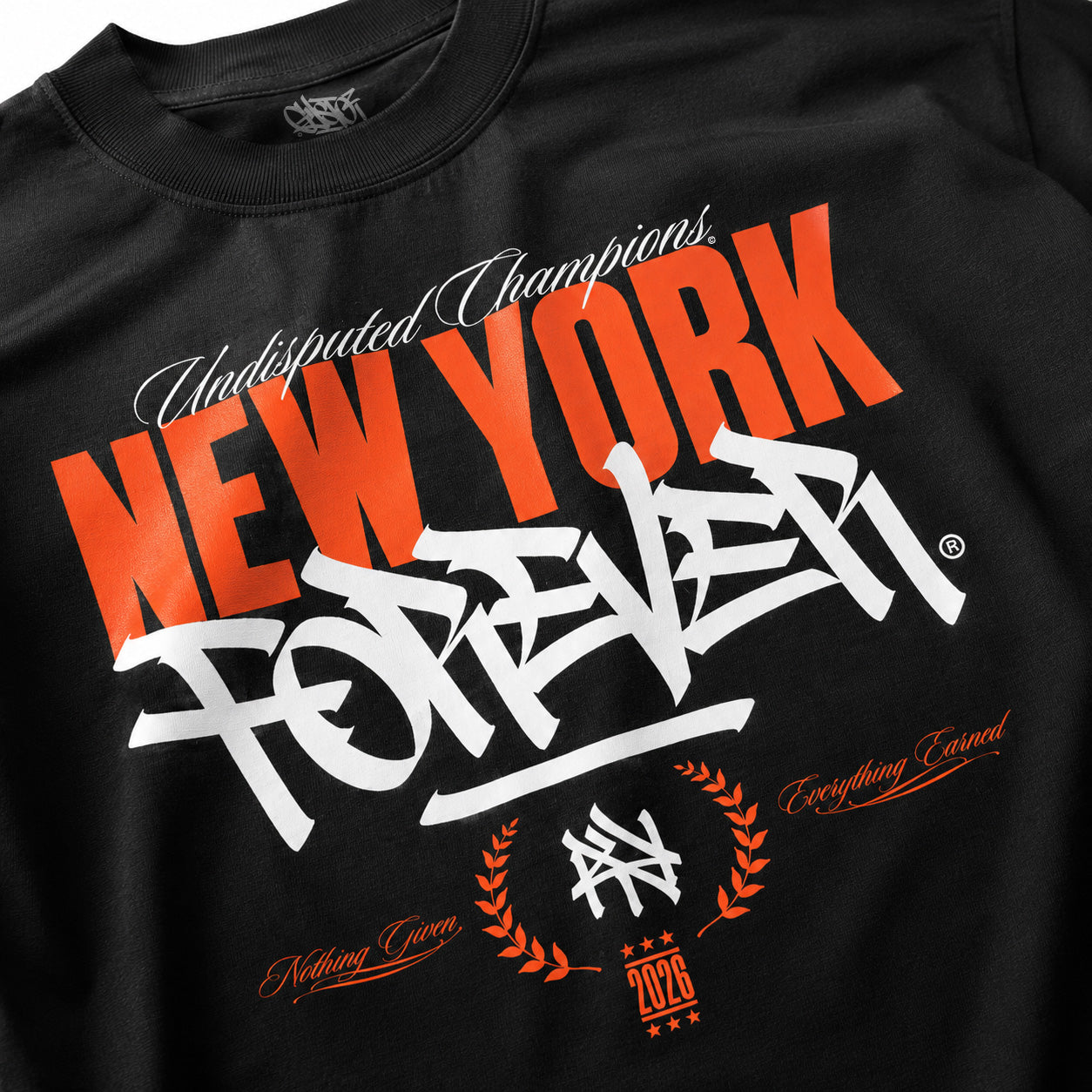 New York Forever, Knicks 2026 Champions Edition - Black Unisex T-Shirt