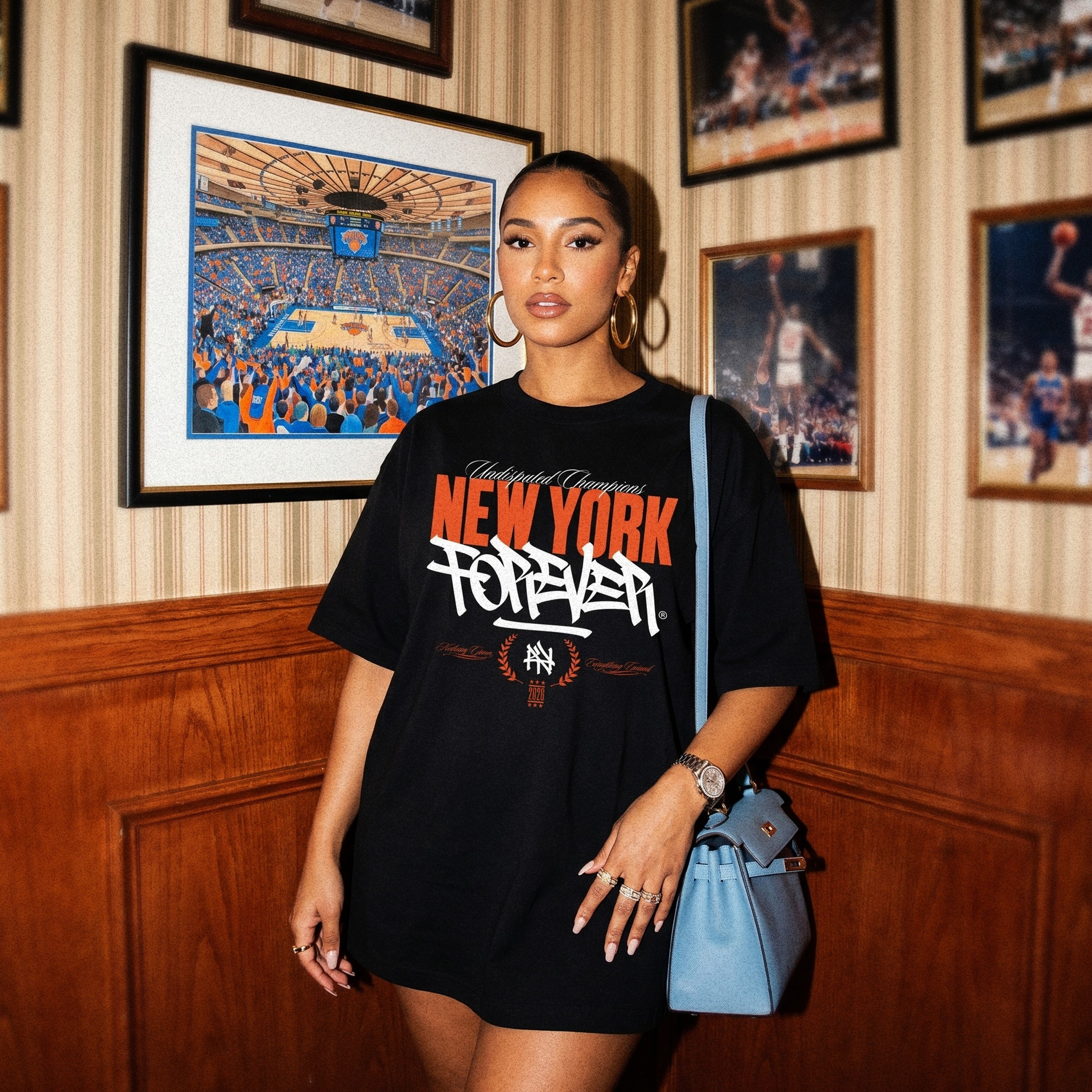 New York Forever, Knicks 2026 Champions Edition - Black Unisex T-Shirt