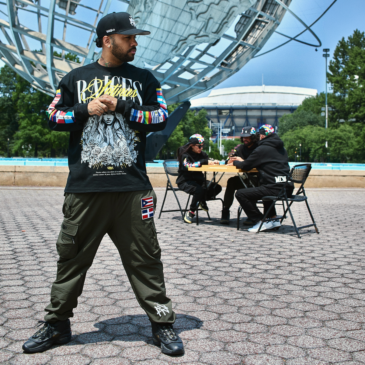 NY (ÑY) Latino Street Tech v2 - Olive Techwear Customizable Cargo Pants
