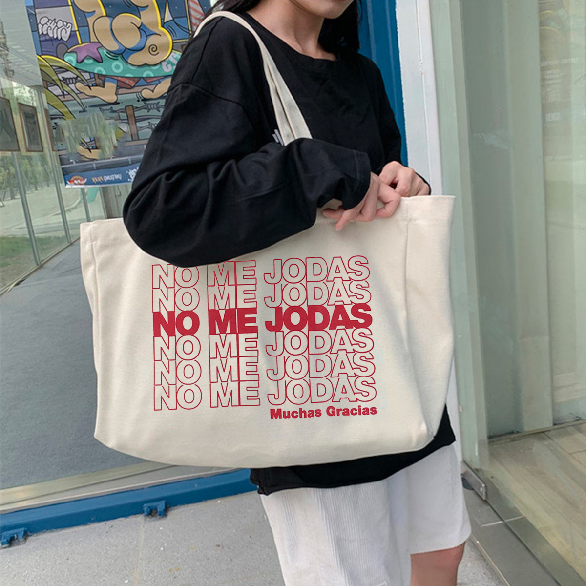 No Me Jodas - X-Large Tote Bag - GustoNYC