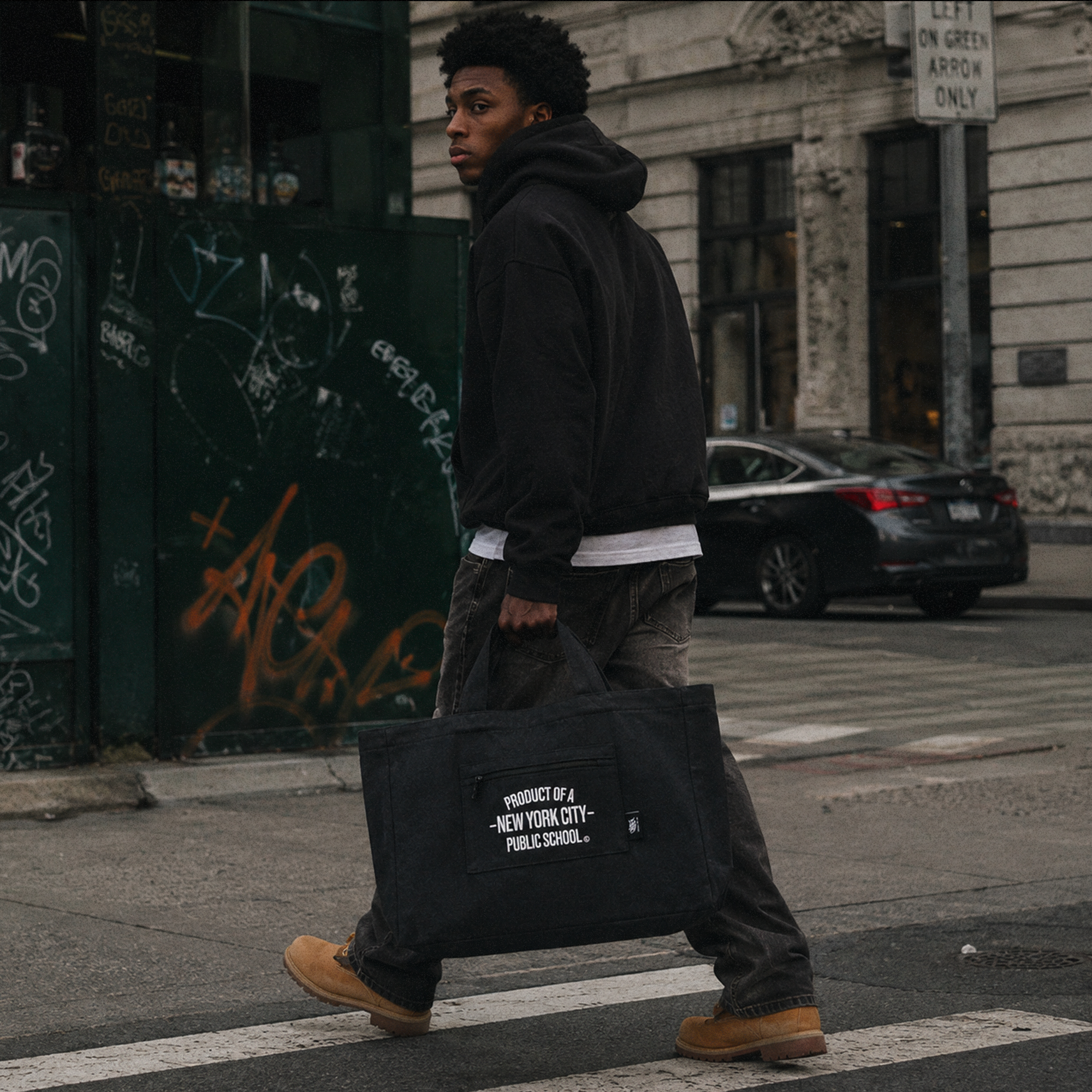 Product of a Public School - X-Large Zip Top Heavy-Duty Tote Bag