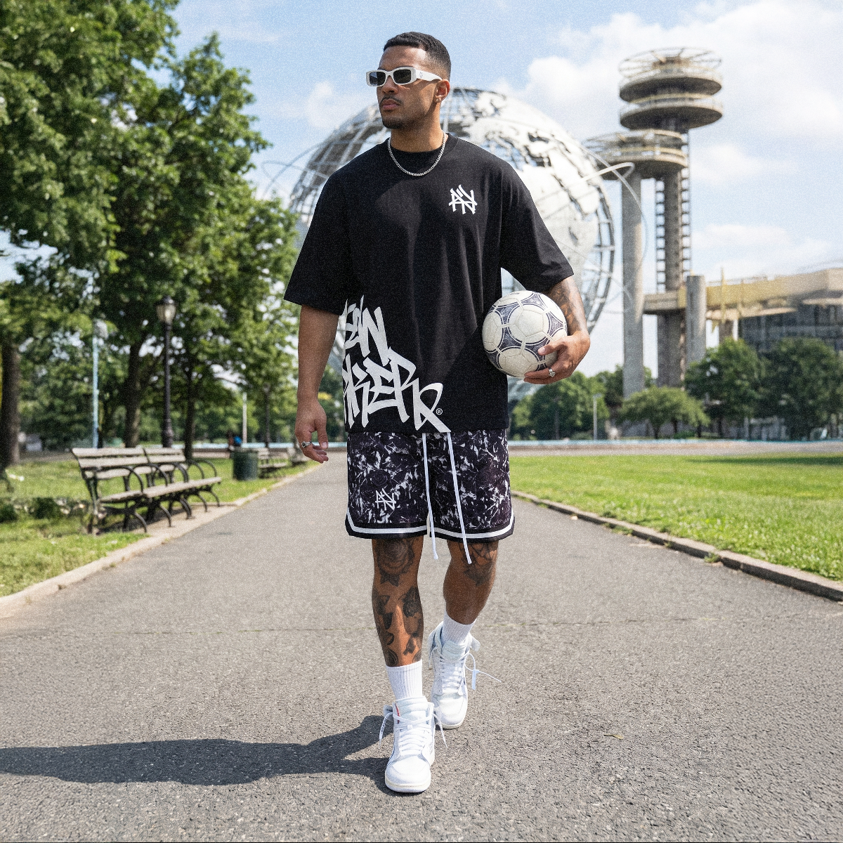 NY Hometown Logo - Soccer Goalkeeper Activewear Shorts