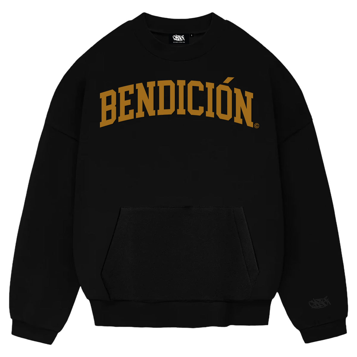 Bendicion NEMS Collab Edition- Black Wheat Heavyweight Sweatshirt