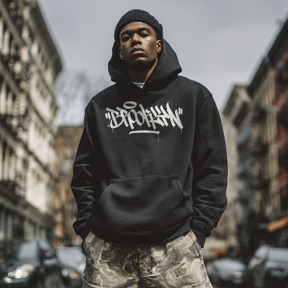 "Brooklyn" Graffiti Handstyle - Premium Unisex Hoodie