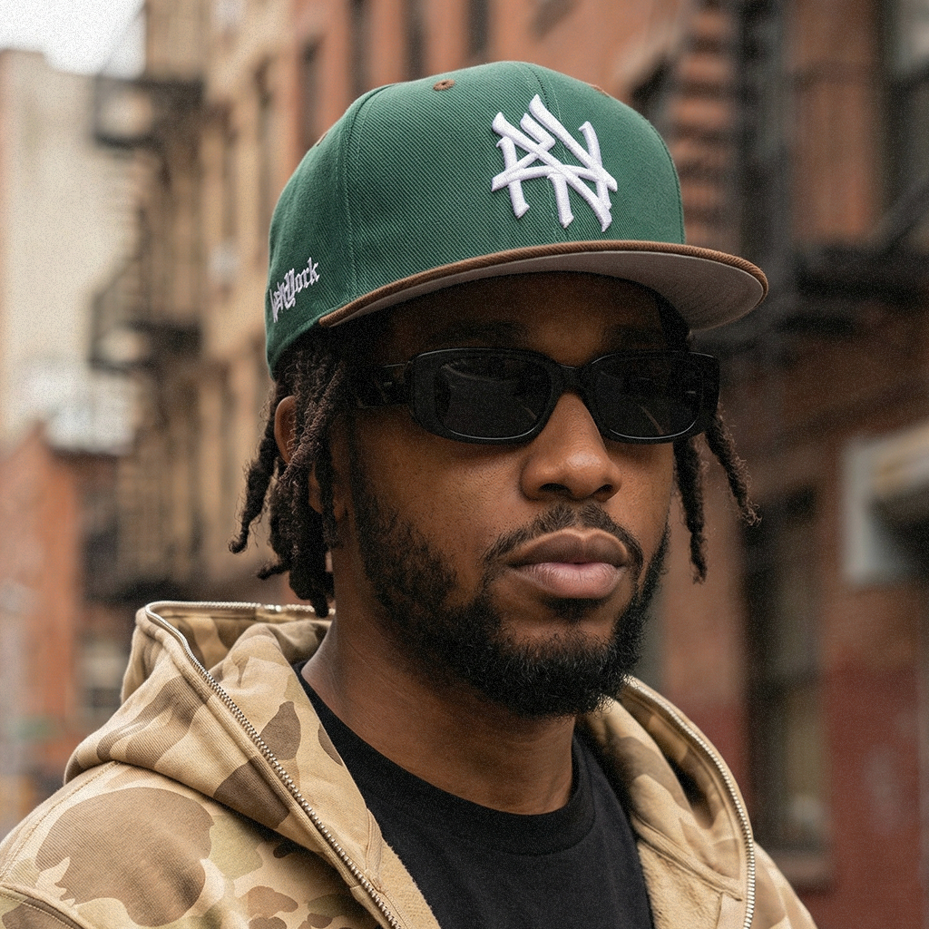 NY Hometown Logo - Beef and Broccoli Snapback Hat