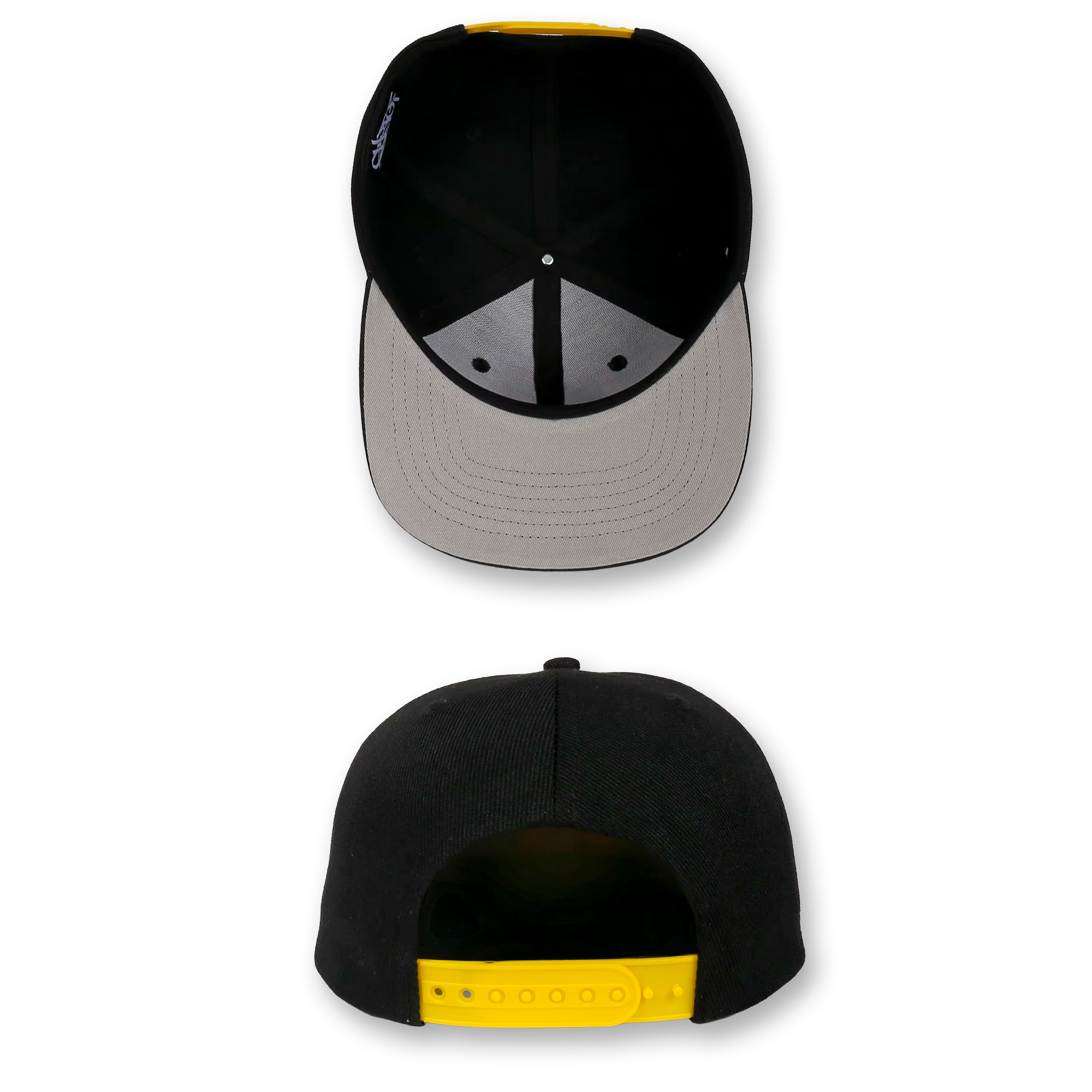 NY Hometown Logo - Shaolin Yellow Snapback Hat