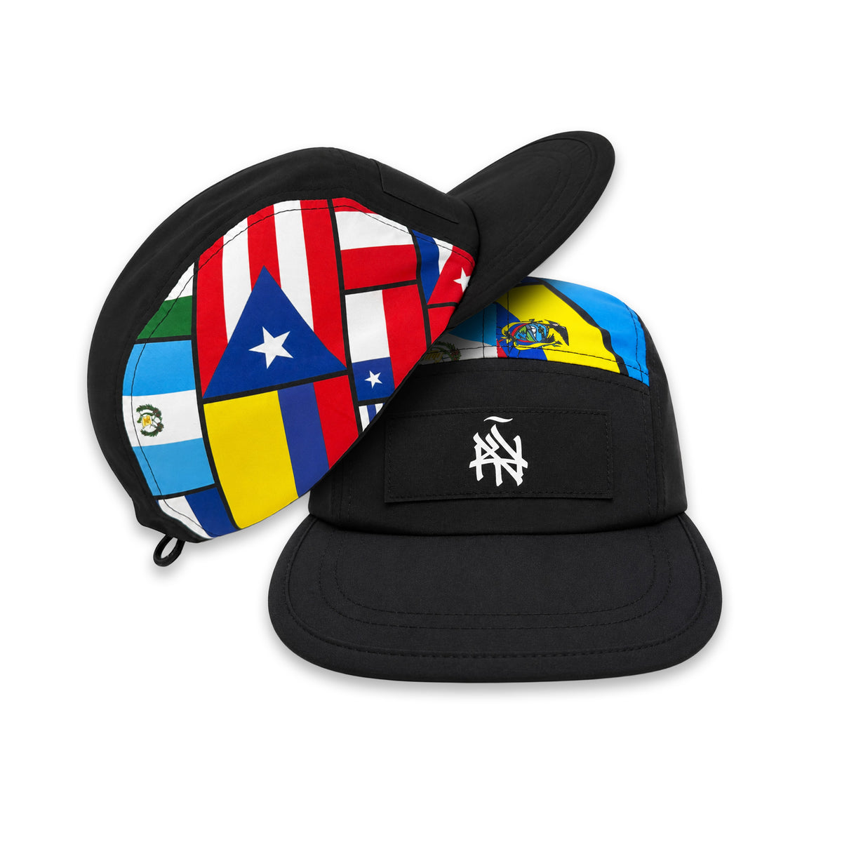 NY (ÑY) Hometown Logo, Latino Flags Edition - Reversible 5-Panel Hat