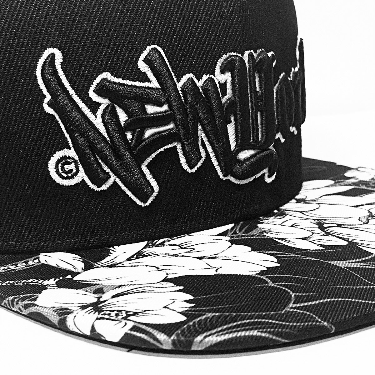 New York "Split Logo" - Floral Snapback Hat
