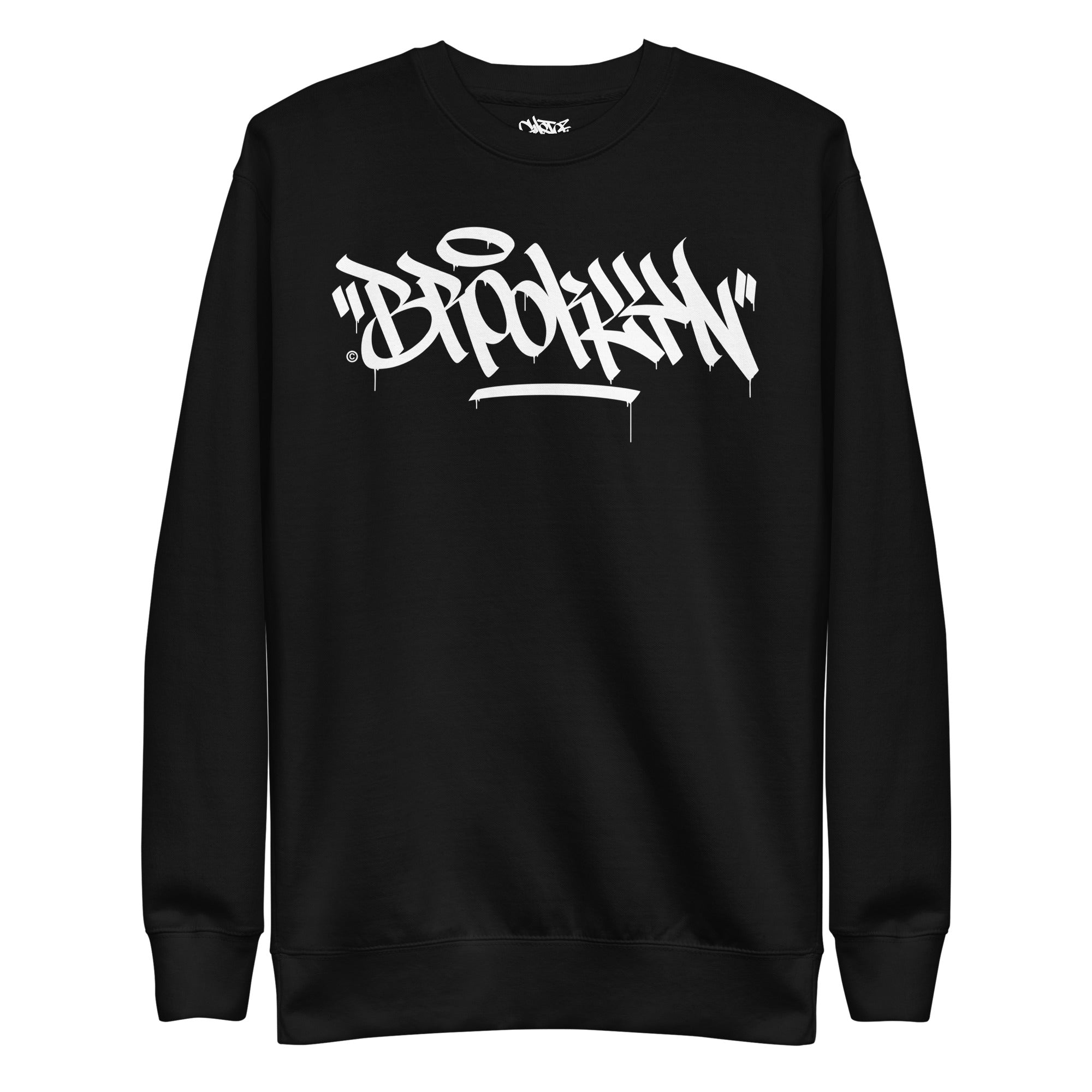 "Brooklyn" Graffiti Handtyle - Unisex Premium Sweatshirt - GustoNYC