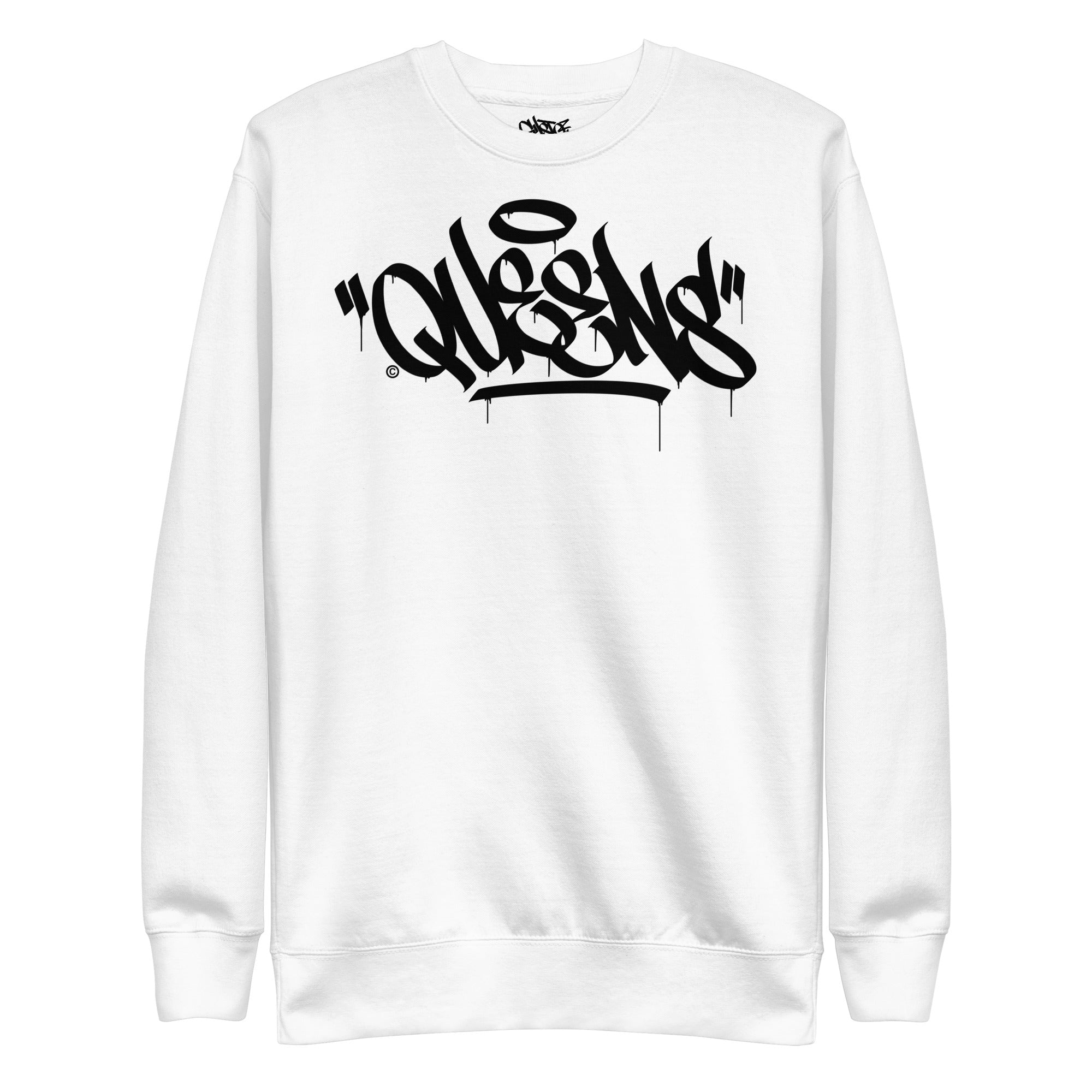 "Queens" Graffiti Handstyle - Unisex Premium Sweatshirt - GustoNYC